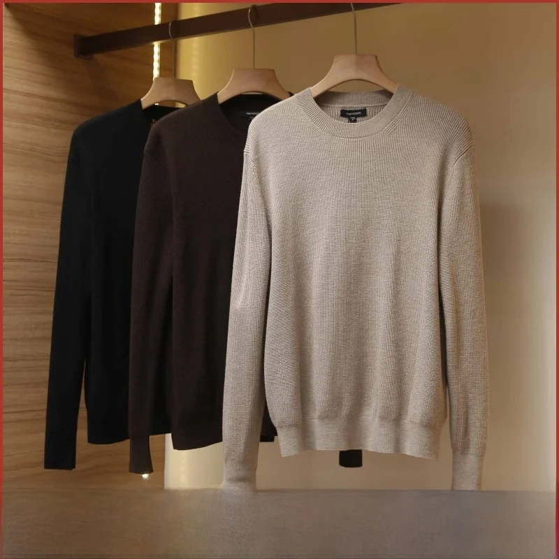 

Тяжелый трикотаж Camere Long Sve round Ne, мужской свитер, теплый модный, осенне-зимний, Новое поступление, повседневный свободный крой