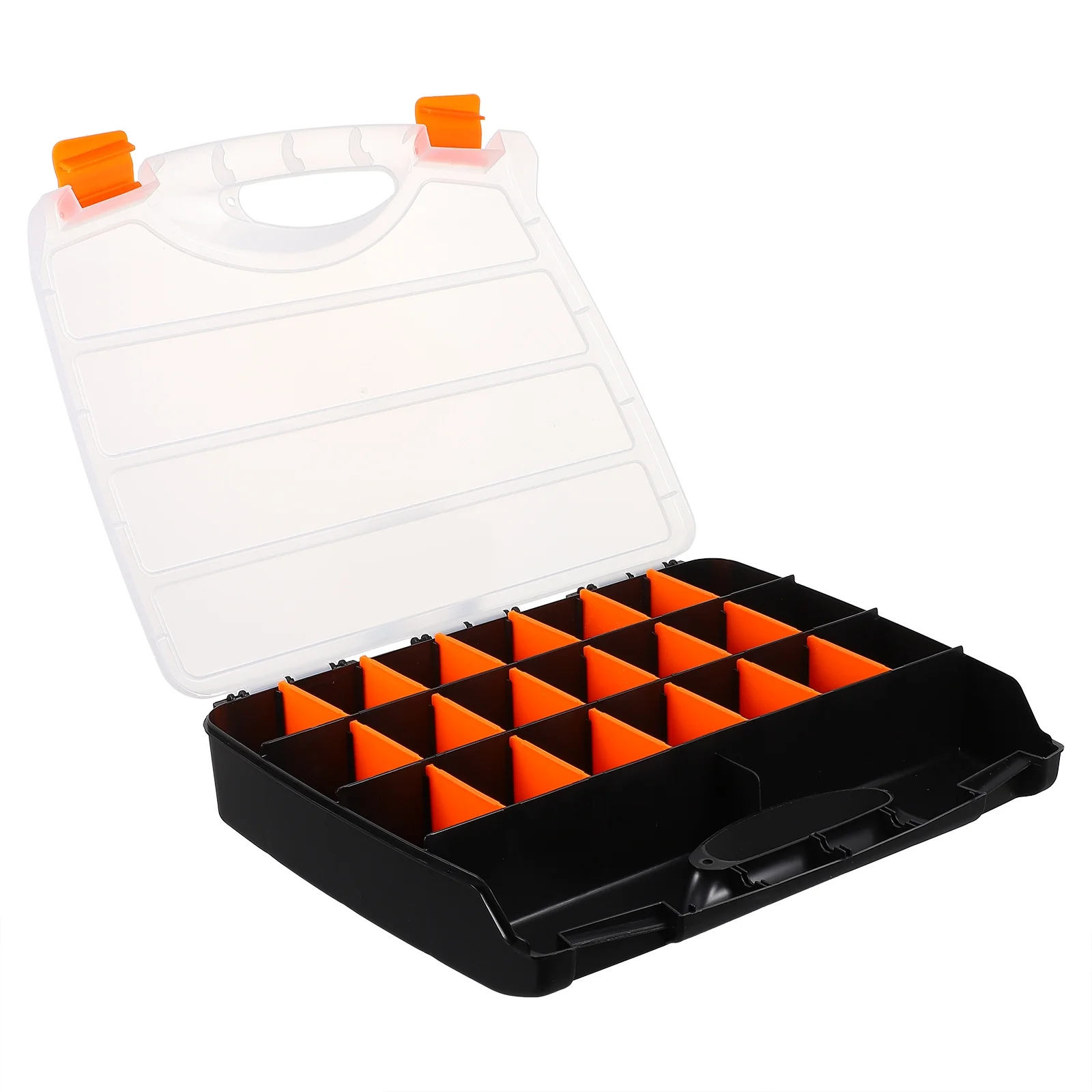 

Tool Box Heavy Duty Component Storage Container Removable Partitions Small Parts Organizer Multipurpose Divided Case