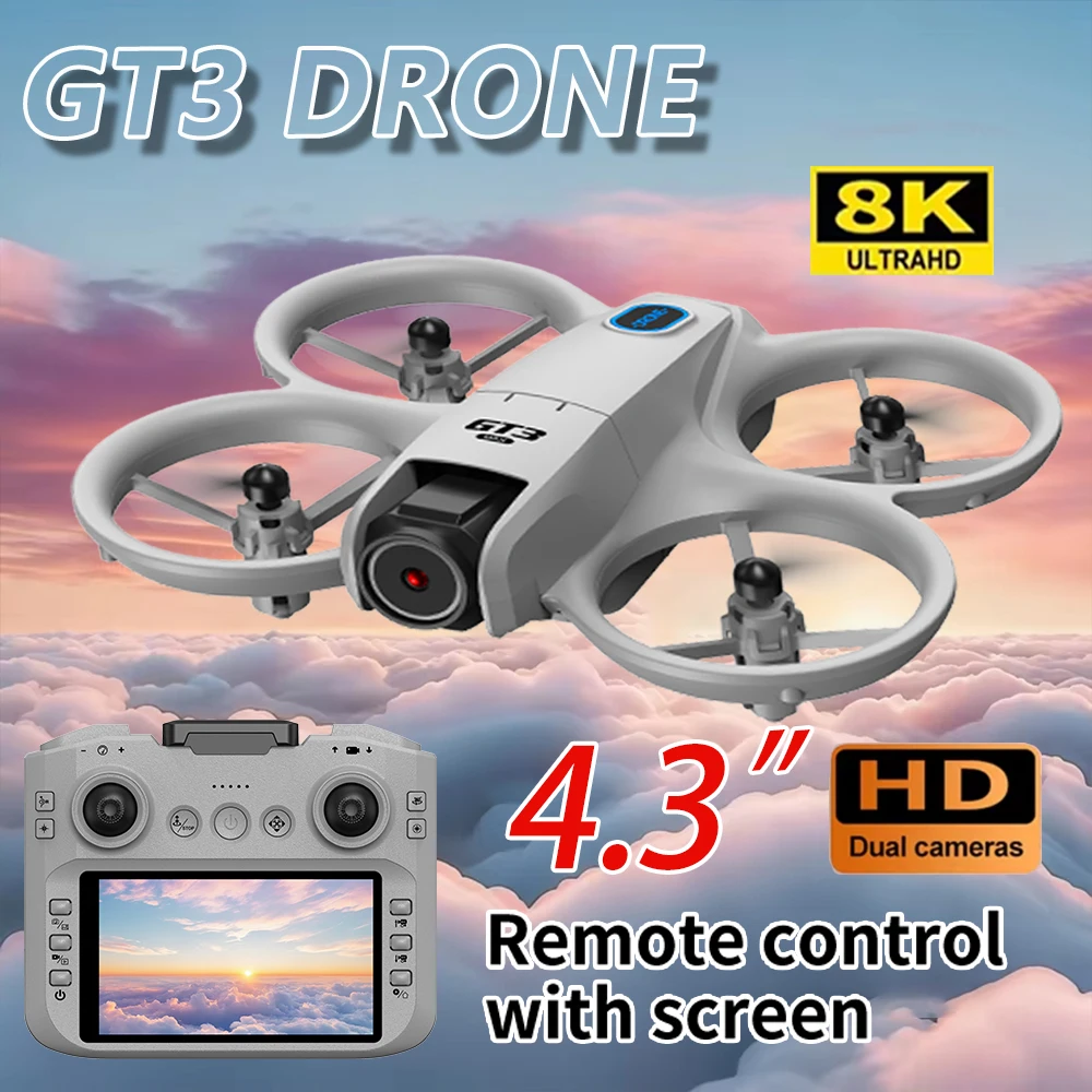 طائرة بدون طيار GT3 MAX 8K HD CameraObstacle Avoidance قابلة للطي RC مع 180 ° طائرة هليكوبتر صغيرة قابلة للطي مناسبة لهدايا ألعاب الأطفال #1