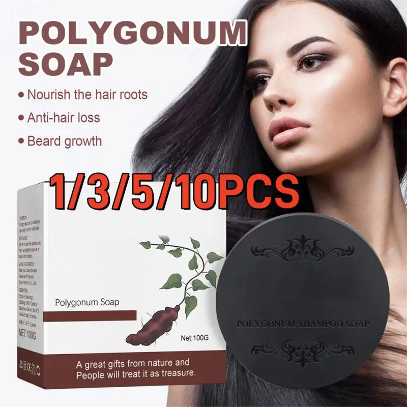 Soap Hair Darkening Shampoo Bar Conditioner Moisturize Treatment Gray Bamboo Korean Dye Cosmetics White Hair Repair Color