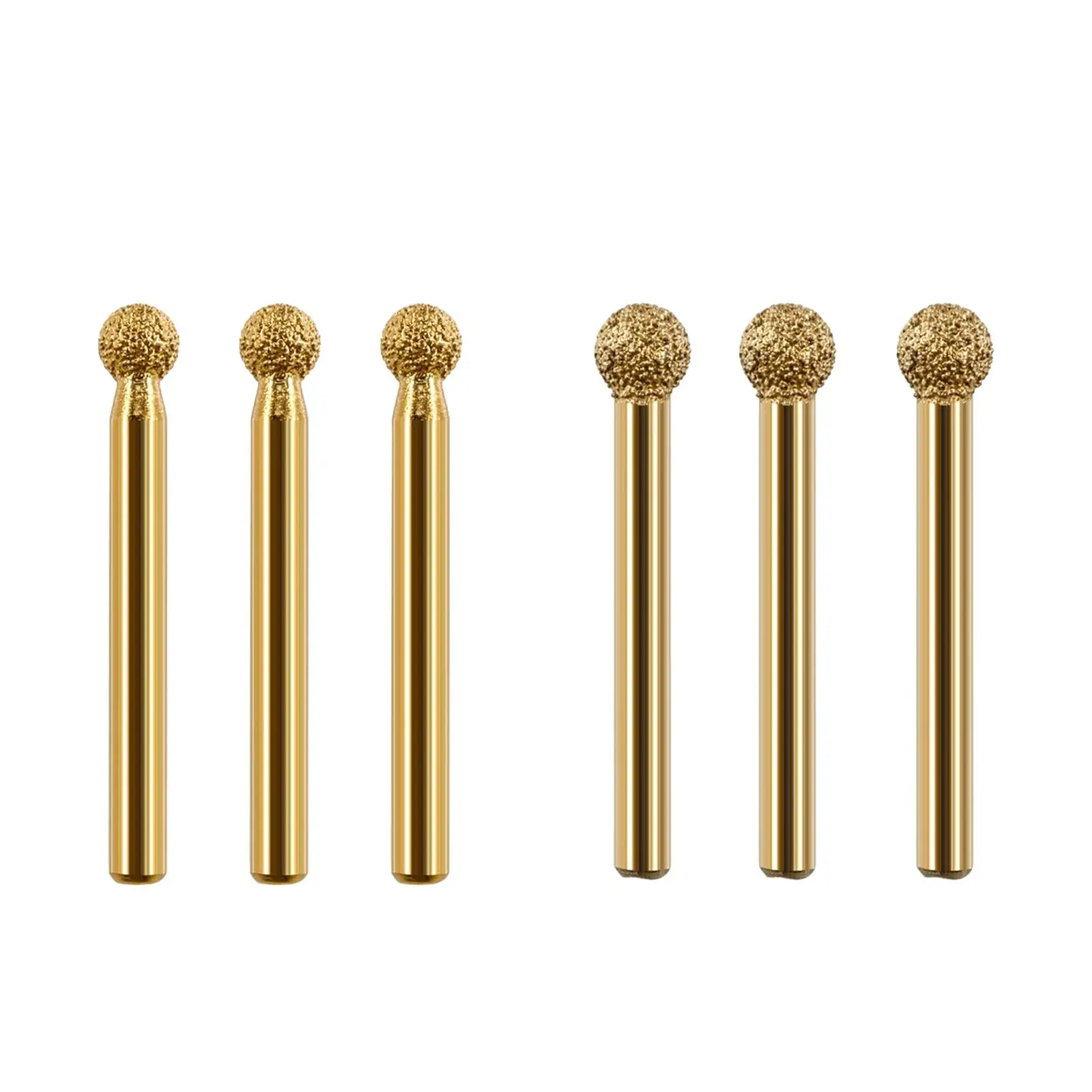 

3 Pieces Grinding Bit Sphere Grinding Head Diamond Grinding Burr Drill Bit for Grinding DIY Craft Polishing Stone Carving