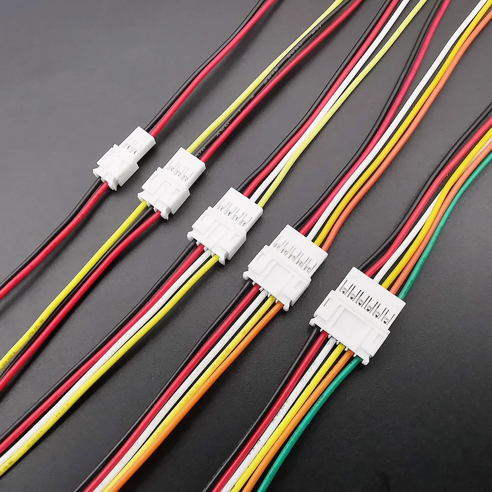 5/10Pairs Micro JST PH2.0 Male Female Plug Jack Cable Connector  PH 2.0mm Terminals Wire 100mm 200mm 26AWG