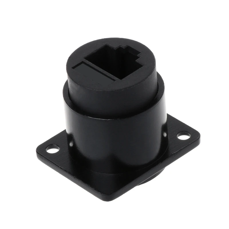 F3KE D-Type Module RJ45 Socket Cable Female Signal Connector CAT6 Panel Mount Network Ethernet Extension Interface Adapter