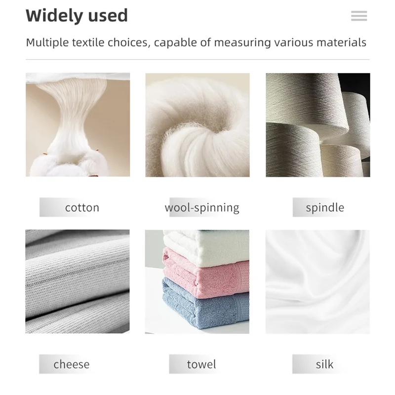 Yarn Moisture Meter Wool Silk Woollen Materials Humidity Tester LCD Digital Display Cotton Hygrometer