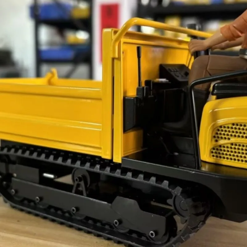 RC Hydraulic Tracked Carriers Truck 1/14 C12R RTR Remote Control Metal Dumper Car Model Compact Worksite Machines Adults