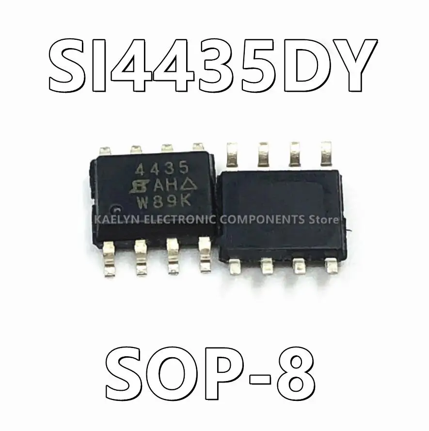 10Pcs/lot SI4435DY SI4435 P-Channel 30 V 8A (Tc) 2.5W (Ta) Surface Mount 8-SO