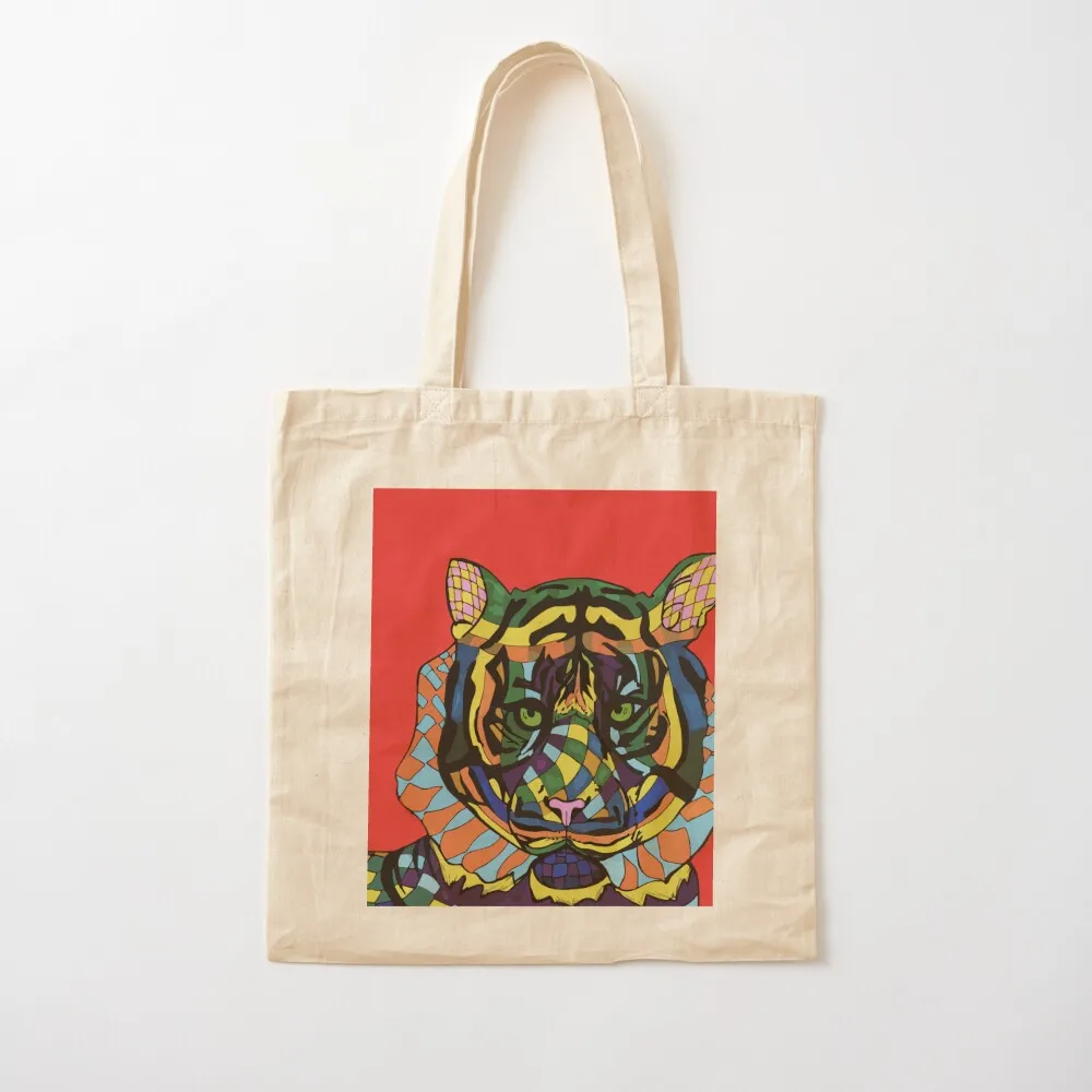 

Checkers the Tiger Tote Bag tote bags cloth bags shopper bags for women Canvas Tote Bag