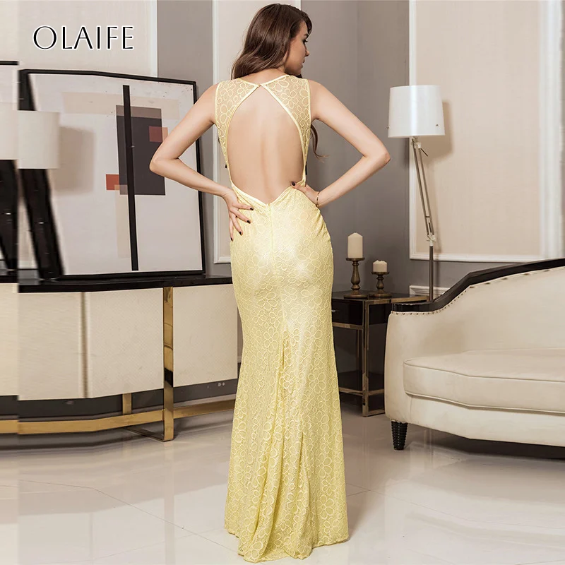 الدانتيل غمد مطرز القوس حفلة موسيقية فساتين الطابق طول أكمام مطوي عارية الذراعين مخصص vestidos دي فيستا