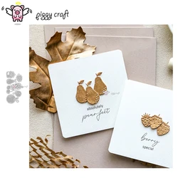 Piggy Craft metal cutting dies cut die mold Fruit tag Scrapbook paper craft knife mould blade punch stencils dies