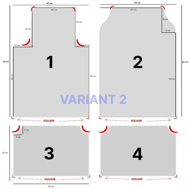 Set of Bohemian Style Floor Mat Universal Size Car Foot Mat American Retro Rugs Bedroom Home Anti-slip Soft Rug
