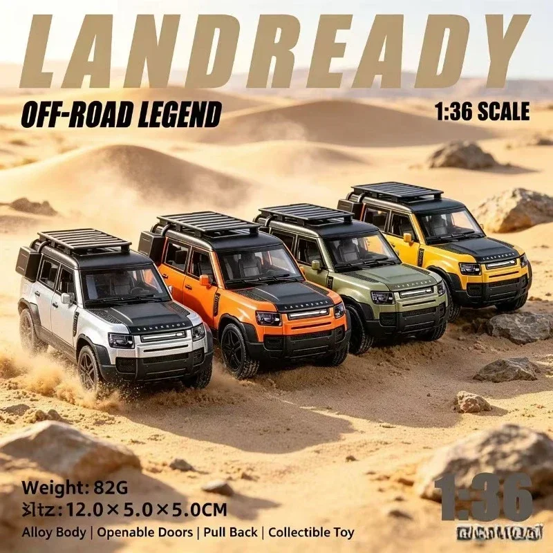 Trail Master Classic SUV Alloy Car Model,1:36 Pull Back Diecast Offroad Vehicle, Openable Doors & Realistic Body Lines, Premium