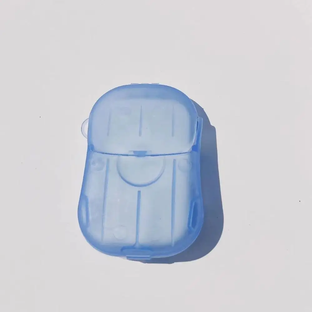 20 pcs Hiking Portable Soap Sheets Cleaning Dissolvable Soap Paper Mini Disposable Hand Washing Soap Children