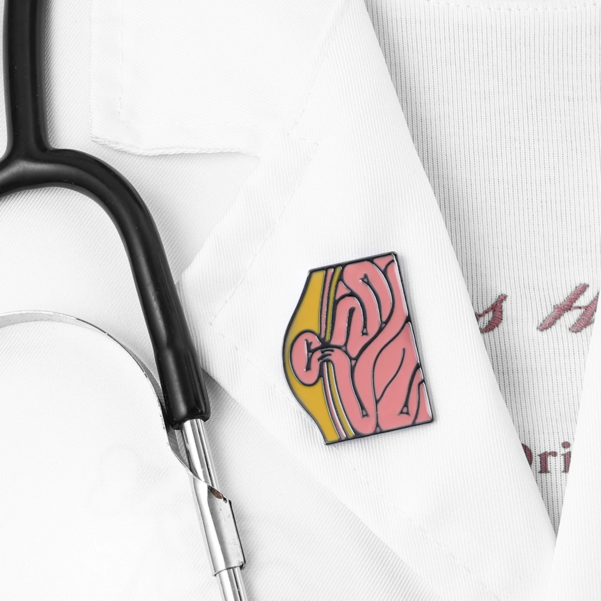 Harong Medical Hernia Enamel Brooch Pin New Surgery Medicine Accessories Backpack Lapel Bag Badge Accessories for Doctor Nurse