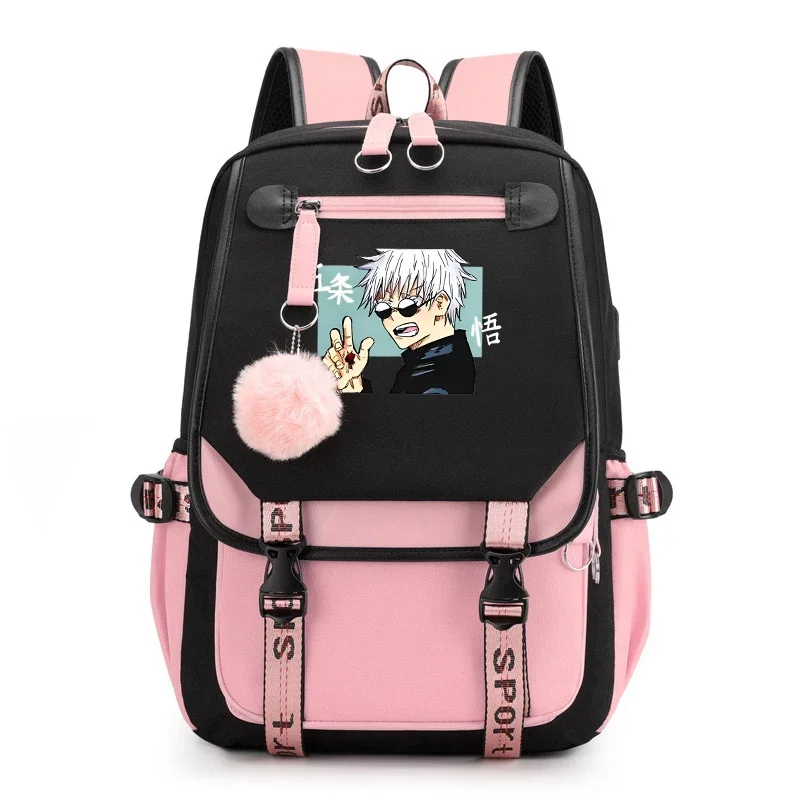 Mochilas de anime Satoru Gojo para adolescentes, mochila diaria para ordenador portátil, mochilas de viaje para estudiantes, mochilas escolares para niños y niñas