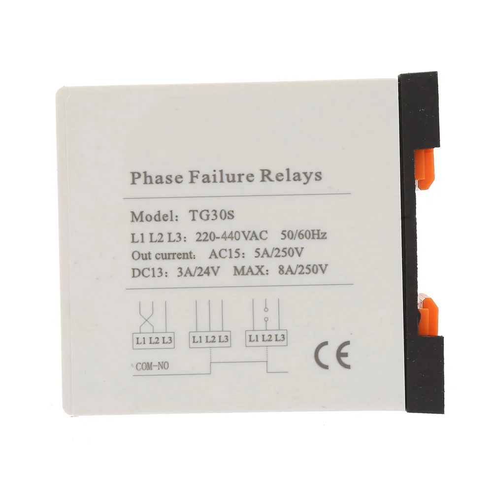 

3-Phase Protective Relay TG30S 220-440V AC Mini 3-Phase Sequence Relay Protector Voltage Phase Protective Relay