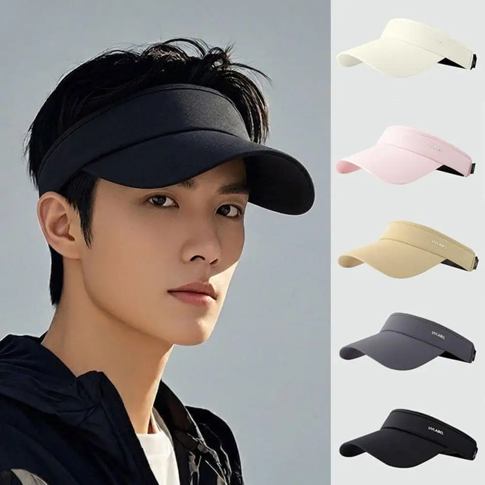 Sun Cap Sun Hat Men's and Women's Sports Outdoor Label Point Adjustable Length