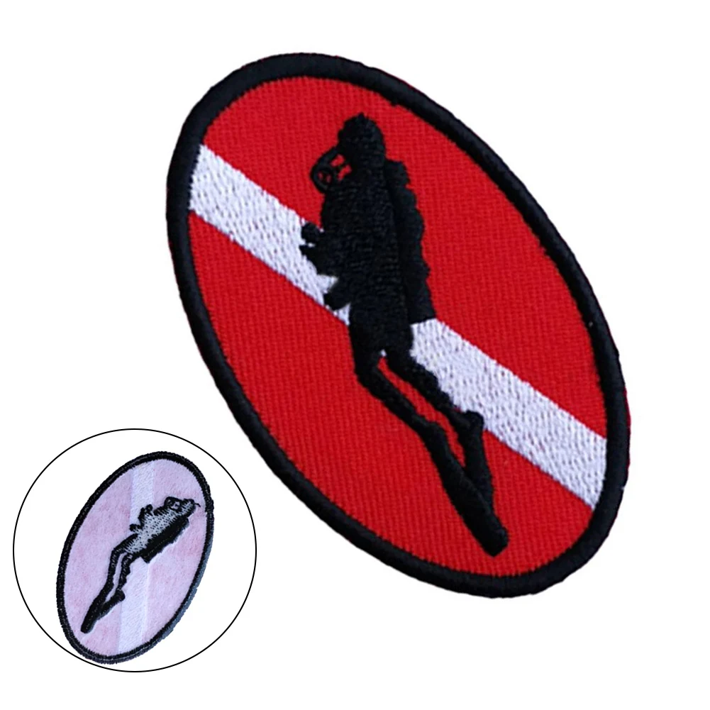 Sporting Goods Flag Patch Diving Flag 7x4.5cm Dive Flag Patch For Scuba Diver Great Keepsake Water Sports Snorkeling