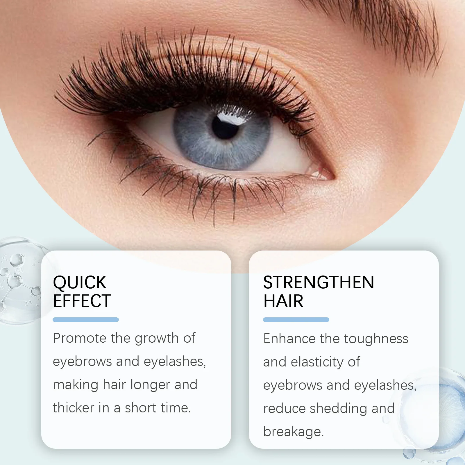 Lash Eyebrow Growth Oil Natural Lifting Enhancement ขนตายาวหนาขึ้น Nourishing Repair ผมเสีย Boost Oil