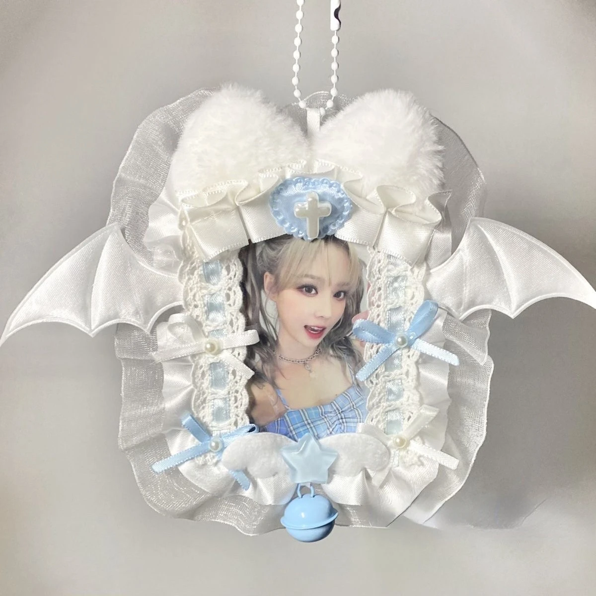 حامل بطاقة بوكر دانتيل ، حافظة فوتوغرافية ، أنيمي Lolita Sweet Toploader ، زخرفة Itabag ، عرض بطاقة الهوية ، منتج نهائي يدوي الصنع ، ديي #6