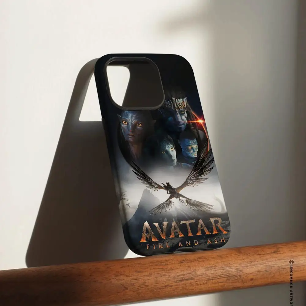 A-Avatar Fire and Ash Handyhülle für iPhone 17, 16, 15, 14, 13, 12, Pro Max Plus, glänzende HD-Doppelschicht-Flüssigkeitshartschale