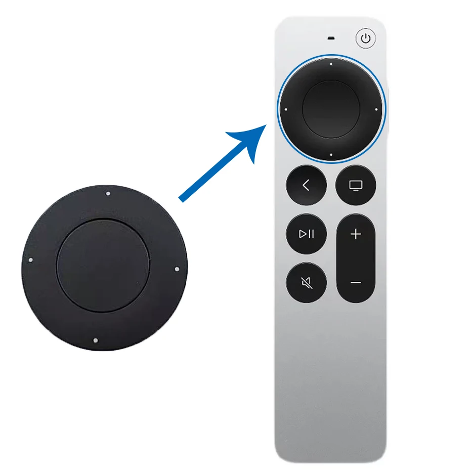 Pulled Parts Touch-enabled Clickpad Assembly with Flex Cable Replacement for Apple TV 4K 2nd / 3rd Generation Siri Remote