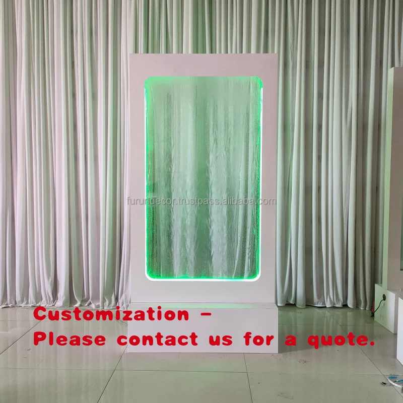 custom.Colorful Iron Waterfall Curtain Weddings Square Wall Panel Stand Party Background Special Backdrop New Arrival