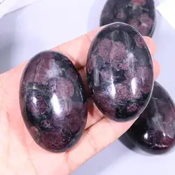 Natural Fireworks Pomegranate Palm Stone Crystal Polished Mineral Reiki Quartz Special Elegant Jewelry Ornament Decoration