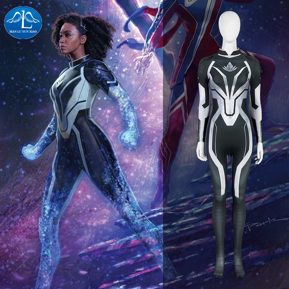 

Manluyunxiao Monica Rambeau Spectrum Jumpsuit XS-XXXL Halloween Christmas Comic Con