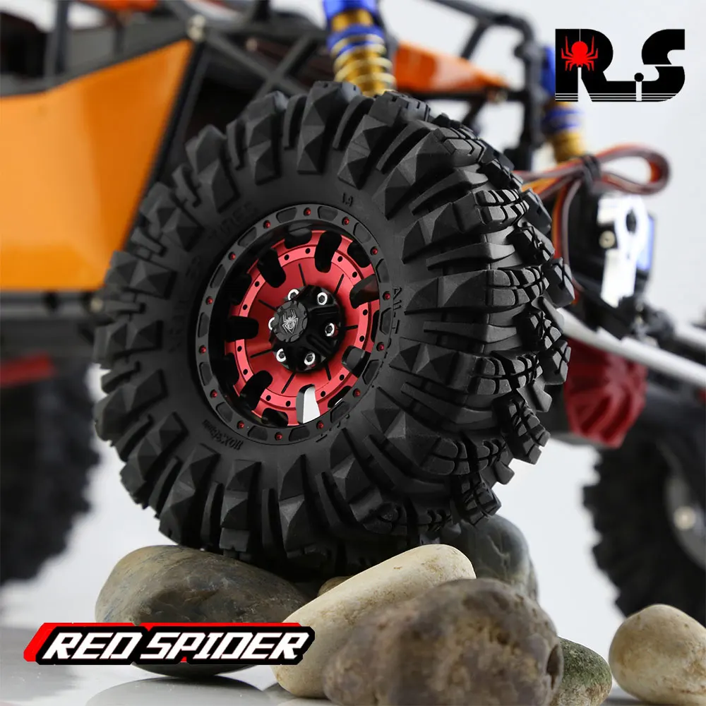 

JTY Toys RS 1,9 "ступица внедорожника из сплава 110 мм шины для 1:10 RC Rock Crawler Axial Капа TRX4 SCX10 SCX10 UTB18 D90