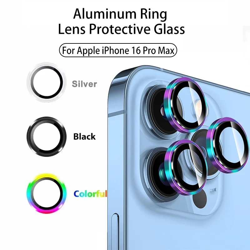 For Apple iPhone1616ProMax Camera Protector For iPhone 16 Pro Max 16Pro Max Plus Metal ring Protective Glass HD Back Lens film