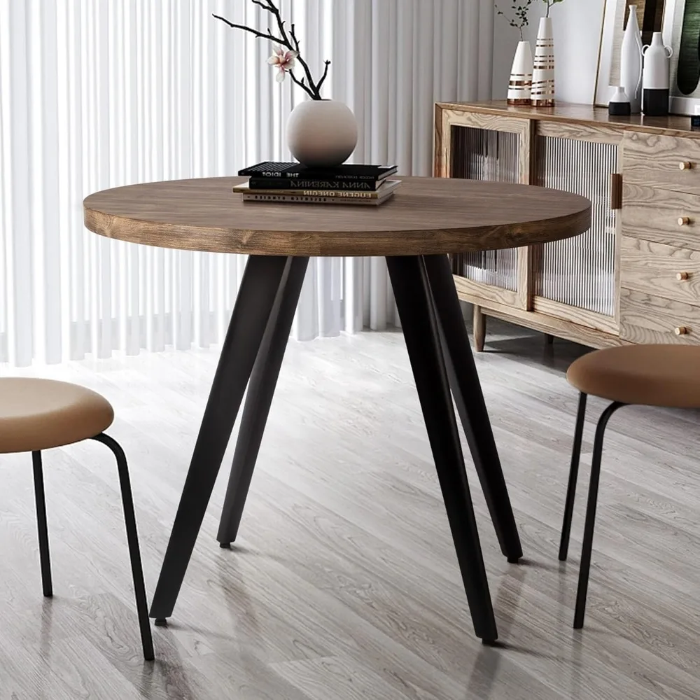 Round Dining Table, Small Dining Table for 2, 31.5