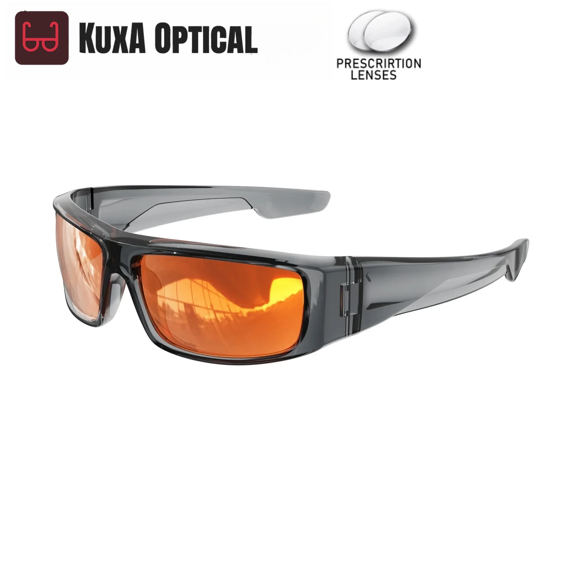 Okulary sportowe rowerowe KUXA z powłoką antyodblaskową, polaryzacją i soczewkami korekcyjnymi dla mężczyzn, oprawki TR90, okulary przeciwsłoneczne.
