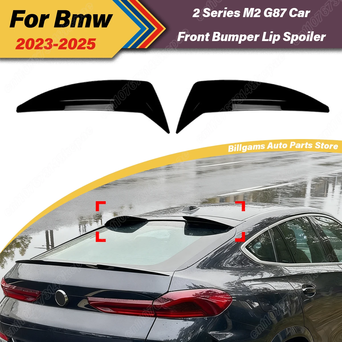 

For BMW X6 G06 2019 2020 2021 2022 2023 2024 Automobile Rear Roof Splitter Tail Top Spoiler Modification Decoraiton Accessories