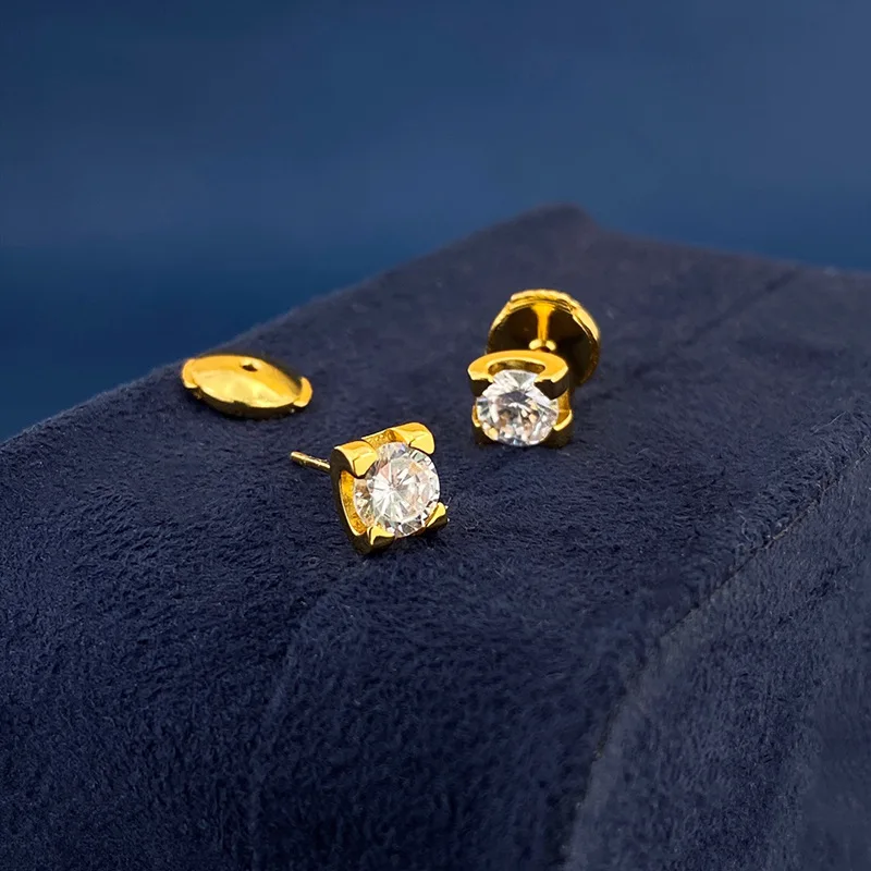 

Brass With 18K AAA Zircon Shiny Claw Earrings Women Jewelry Punk Party T Show Gown Runway Trendy Korean Japan Israel INS