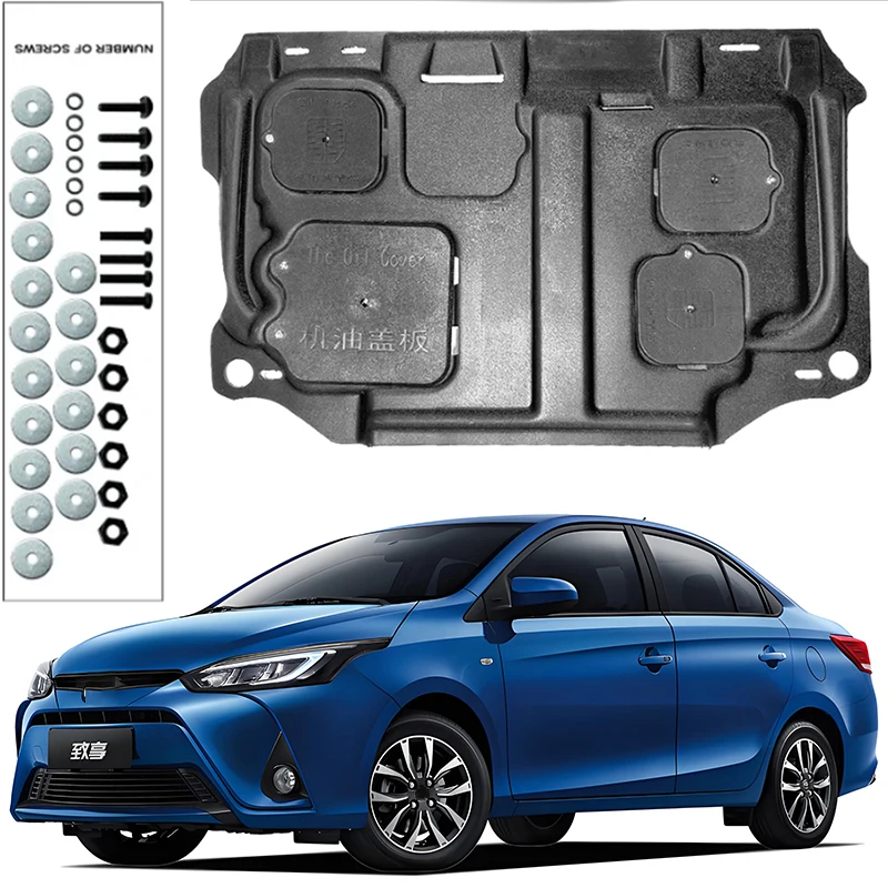 

For Toyota YARIS L 2017-2022 1.5L Engine Guard Board Splash Shield Mud Fender Plate Cover Black Car Mudflap Mudapron Mudguard