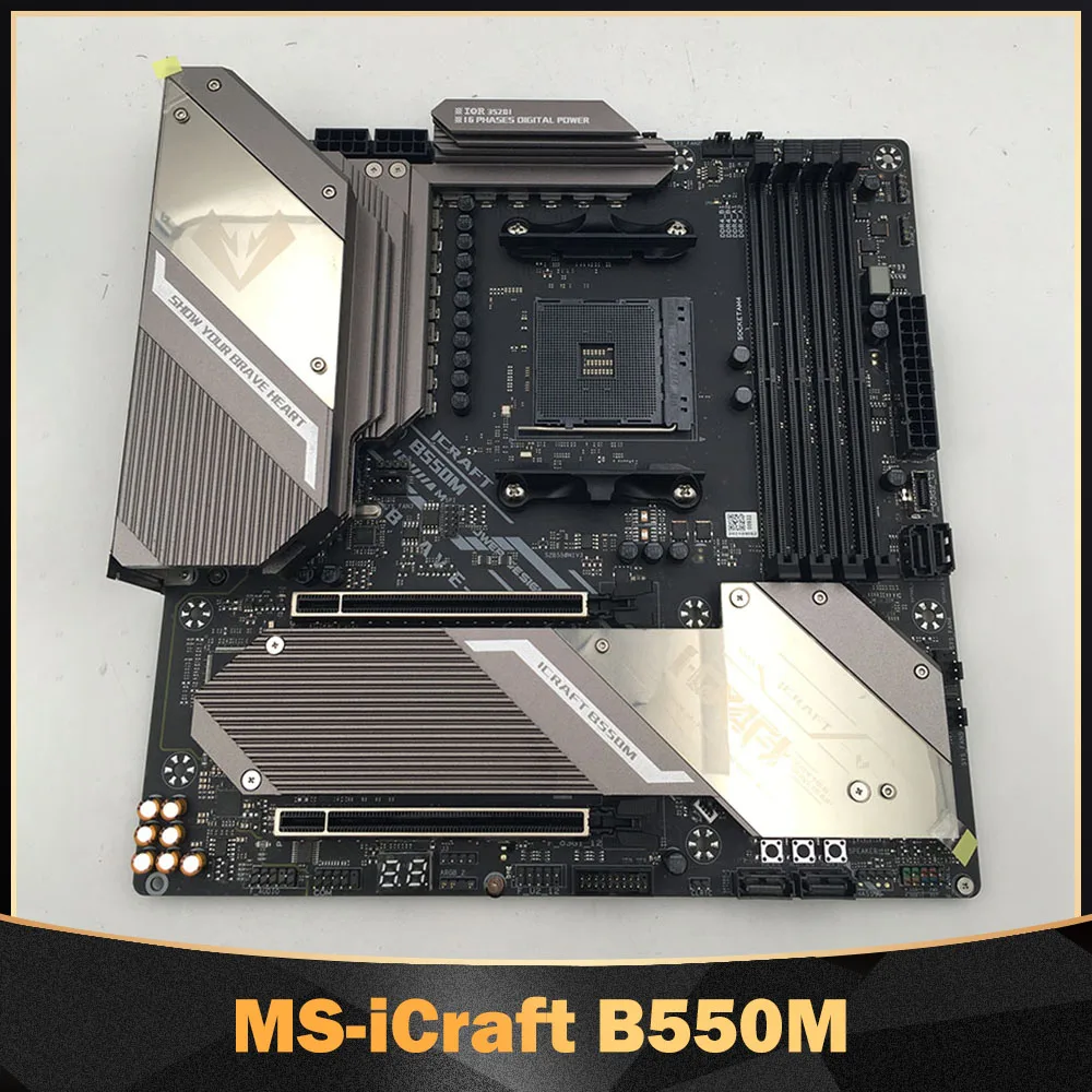

Supports Ruilong AM4 Desktop Computer Motherboard New Original For MAXSUN MS-iCraft B550M