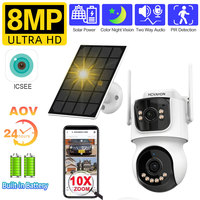 XMEYE 4G Solar Wireless PTZ Security Camera 4k 10X Zoom Dual Lens Human Detection AVO Wifi CCTV Video Surveillance Camera ICSEE