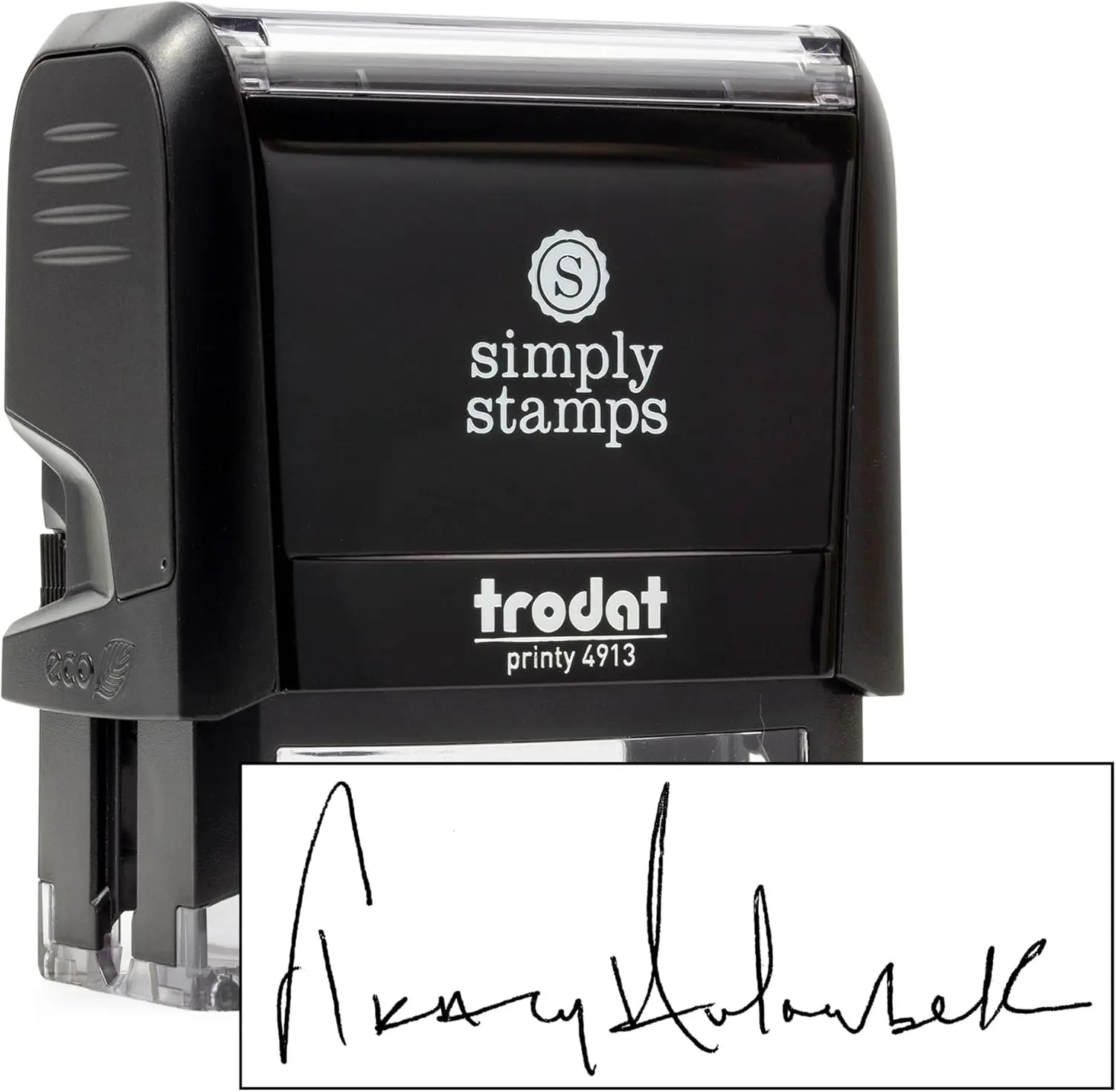 

Custom Self-Inking Signature Stamp, 7/8"x2-3/8" Large, 7 Ink Colors, Precise Alignment, Ideal for Checks & Documents