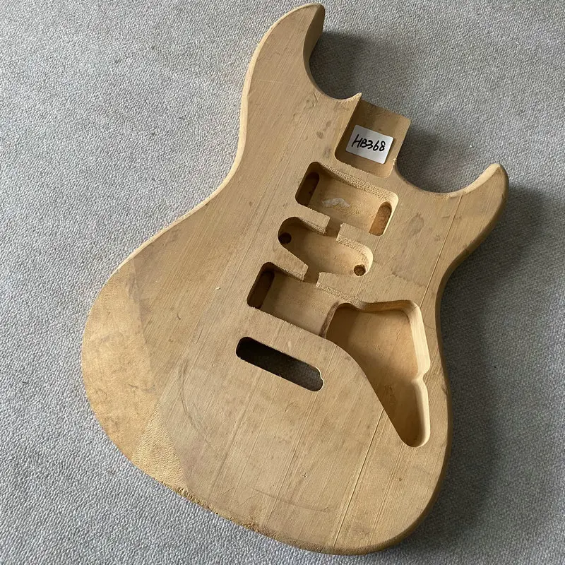 HB368 Solid Basswood ST Guitar Body Unfinished for Strato Electric Guitar Replace DIY