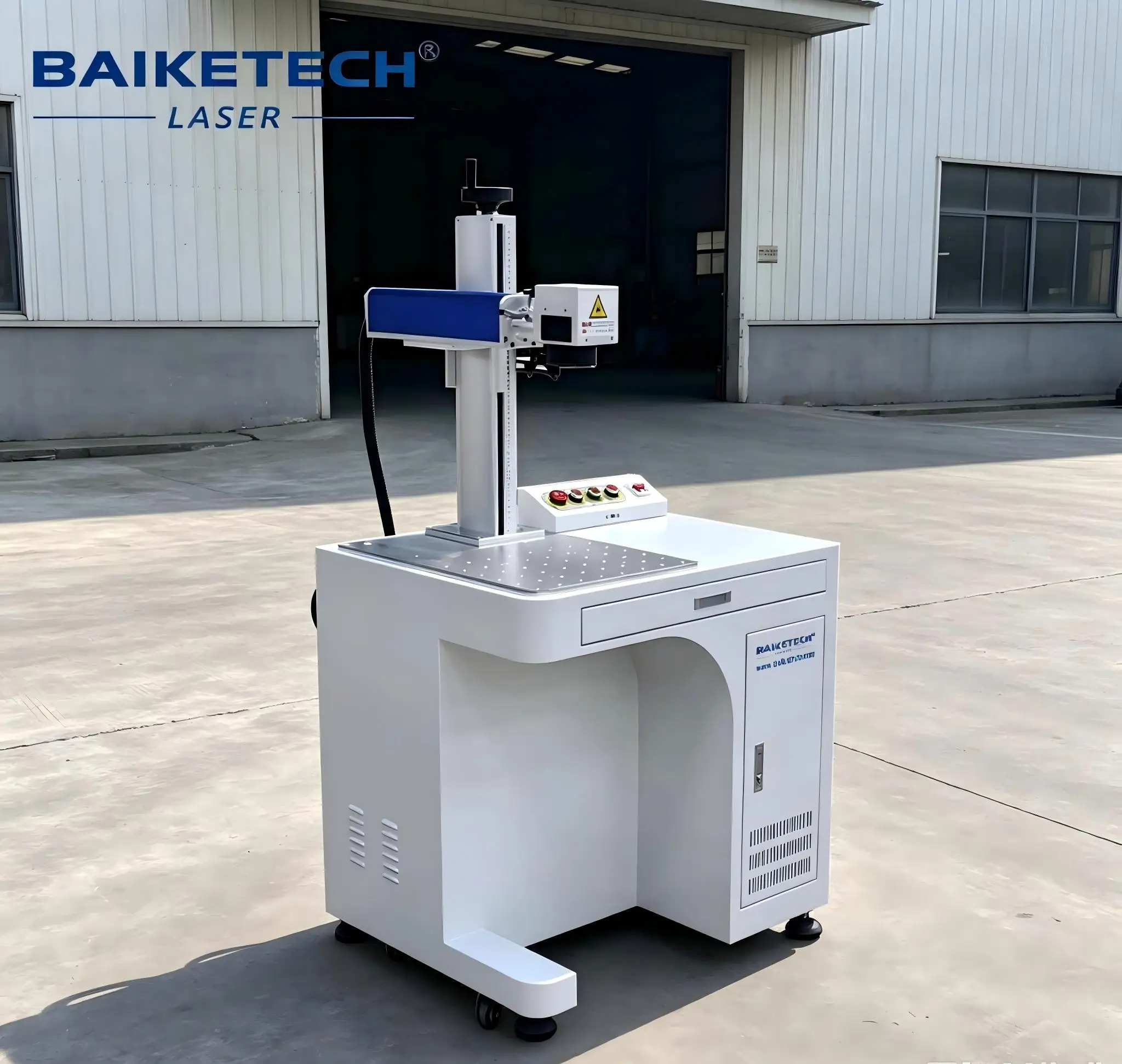 Air‑Cooled 50W  Handheld Fiber Laser Engraver Red Dot Positioning Support DXF PLT BMP File Metal Logo Date Coding Machine