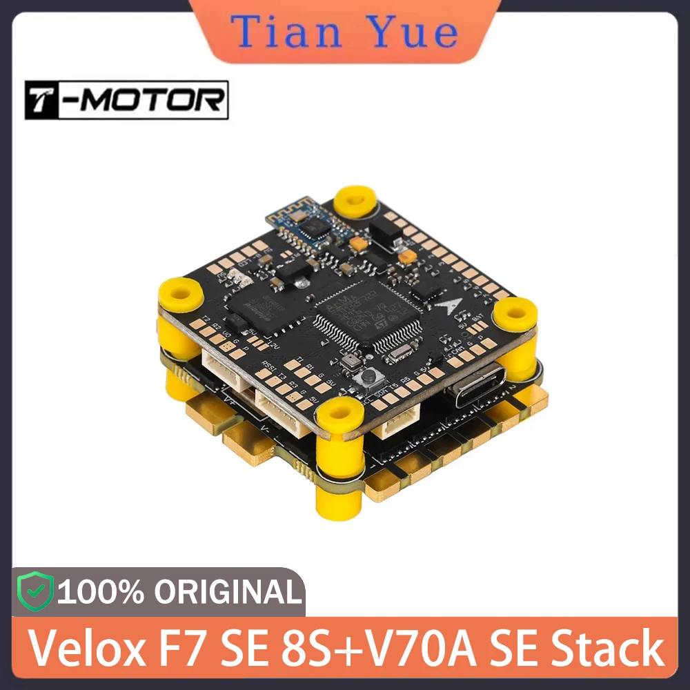 

T-MOTOR Velox F7 SE 8S Stack ICM42688P Gyro 70A ESC for RC FPV Long Range Drone High Precision Control