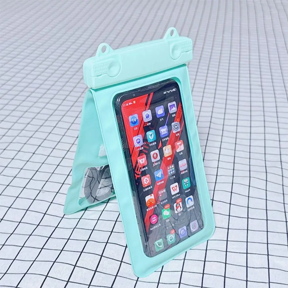 IP68 Waterproof Underwater Cellphone Storage Bag Touchscreen Double Pocket Clear Swim Phone Cover Adjustable Songkran Festival