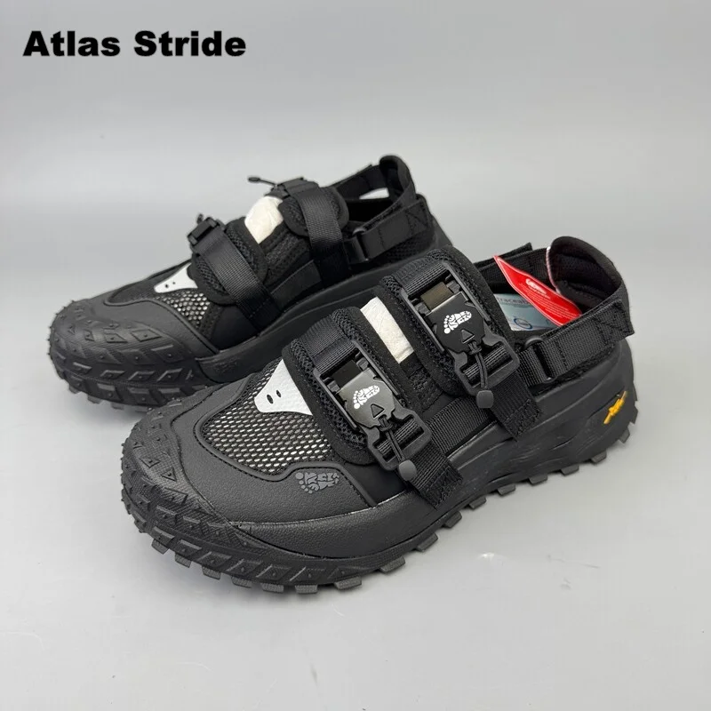 

Men's Quick-Release Buckle Mesh Outdoor Sneakers Thick Traction Sole Breathable Strap Casual Hiking Daily Walking Shoes Durable