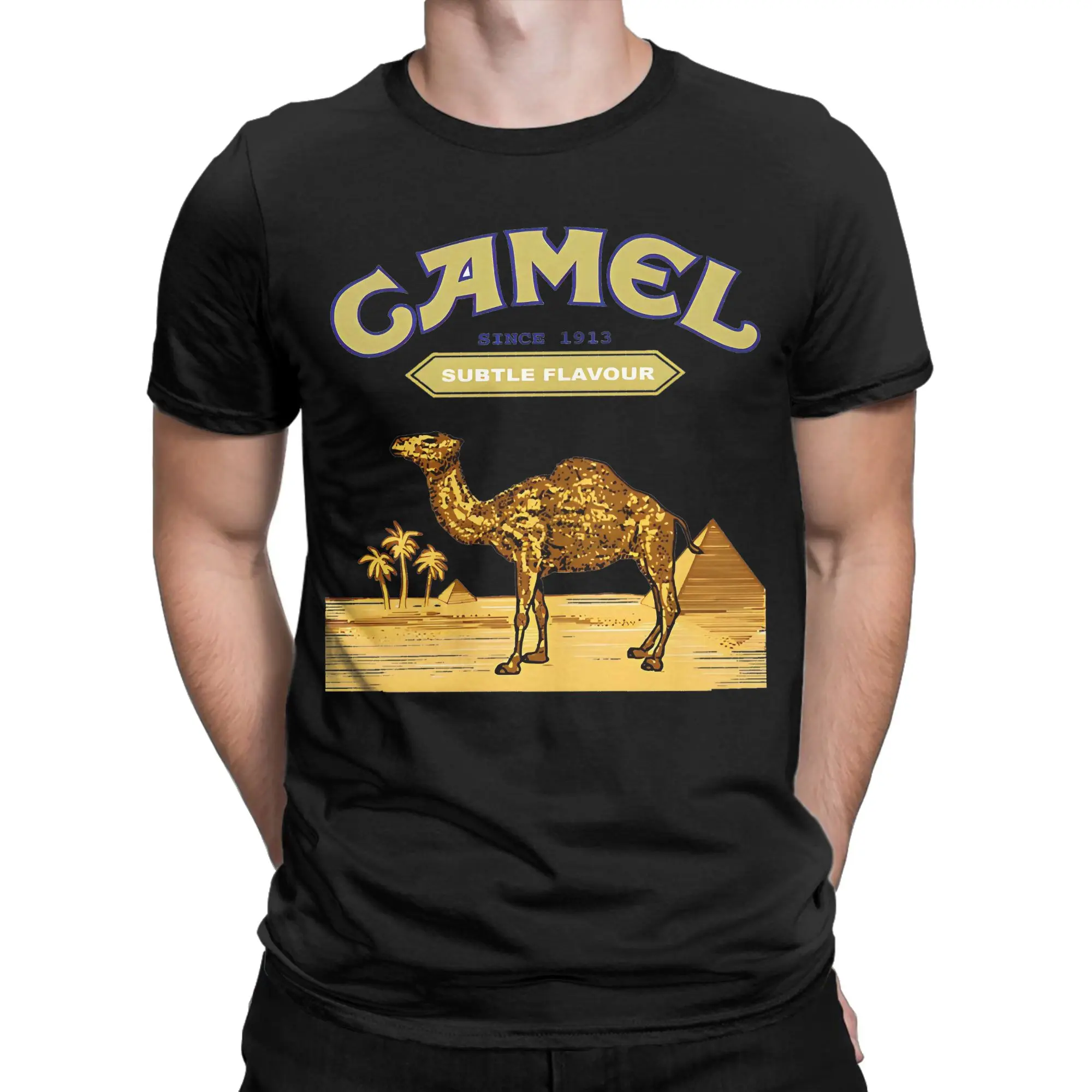 Camels Cigarettes T-Shirts Men Women Off Road Vehicle100% Cotton Tee Shirt Crew Neck Short Sleeve T Shirt 4XL 5XL Clothing