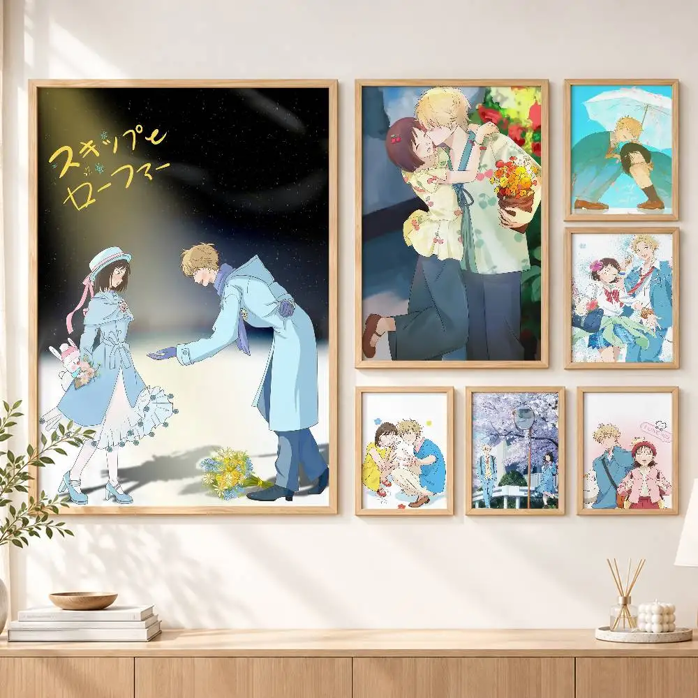 Cute M-Mitsumi Iwakura and S-Sousuke Shima Customizable HD Self Adhesive Waterproof Wall Art Poster