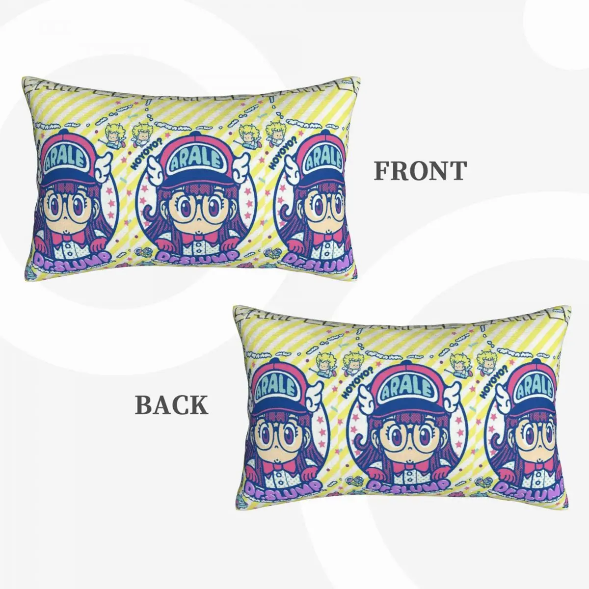 Cute Dr.Slump-Robot Girl Arale Hoyoyo Rectangle Pillowcase Cushion Cover Decorative Bedroom Bed Home Comfort Throw Pillow