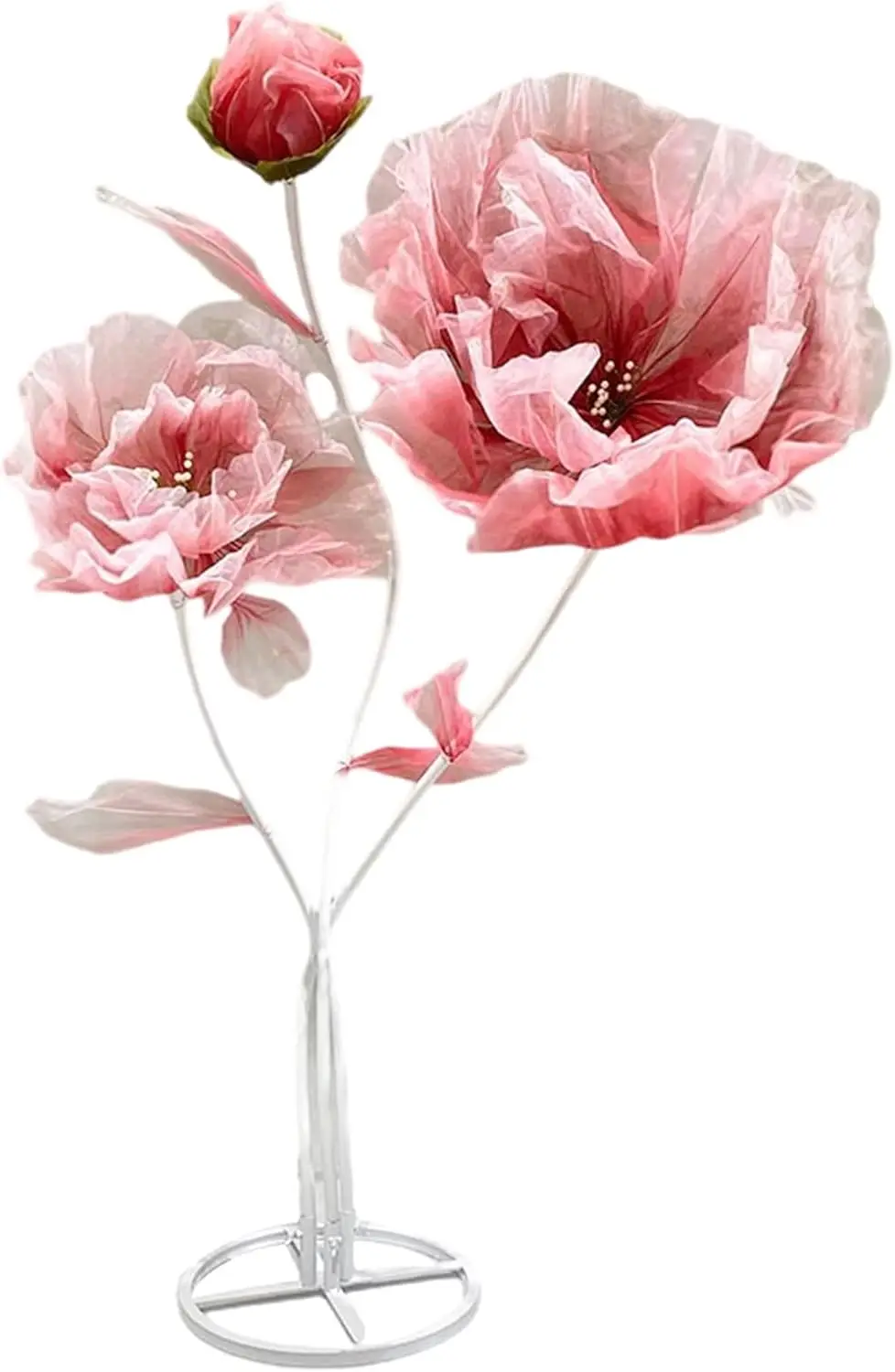 

Artificial Silk Flower Decoration Large Fake Flower With Standing Stems And Base Giant Flowers 5.9Ft For Wedding Background Dect