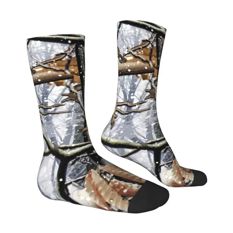 Fashion Men's Army Real Tree Camo Camouflage Dress Socks Unisex Comfortable Warm 3D Print Crew Socks