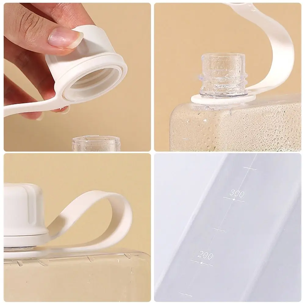 Portable 240ml/320ml Water Bottle Rectangle Multicolor Water Cup Flat Good-looking Sports Kettle Outdoor Sport