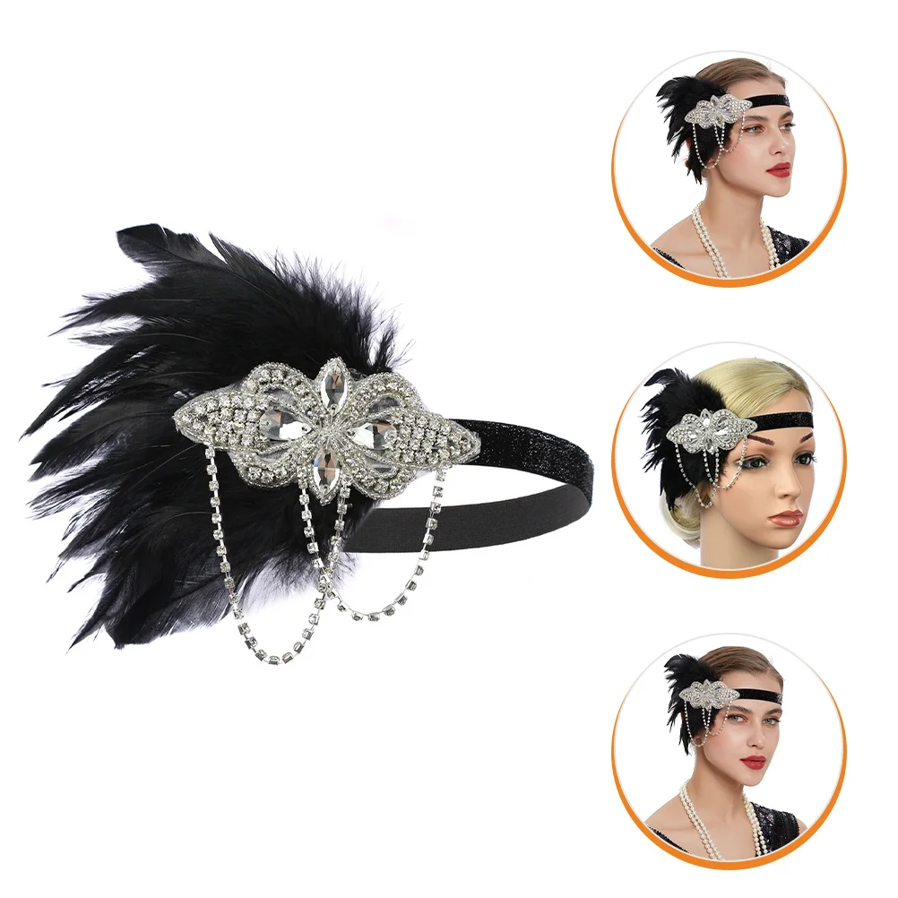 

Headband Vintage Crystal Rhinestones 20S Hair Jewelry For Women 1920S Costume Party Wedding Halloween Tea